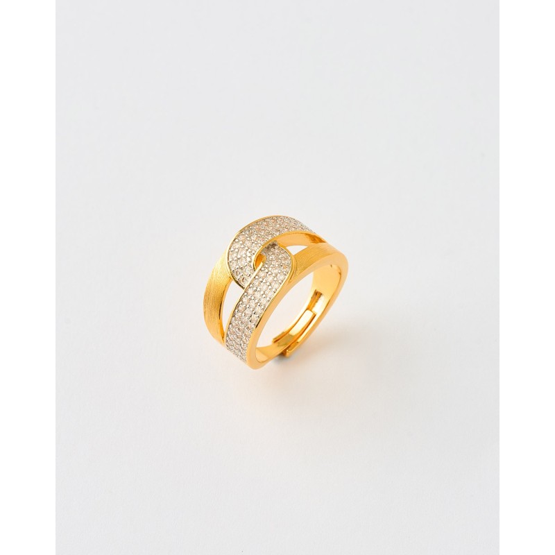 ANILLO DOBLE BANDA CIRCONITAS PAVE...