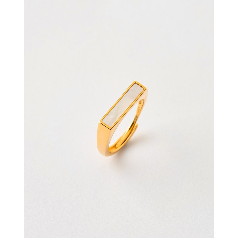 ANILLO BANDA MADREPERLA - TALLA...