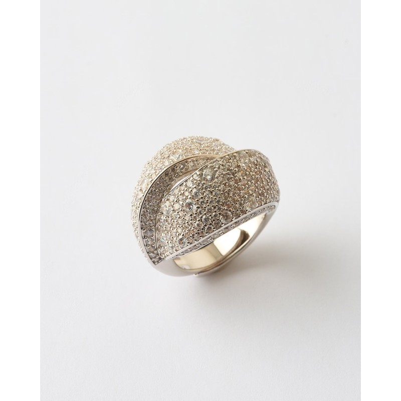 ANILLO DOBLE BANDA PAVE CIRCONITAS...