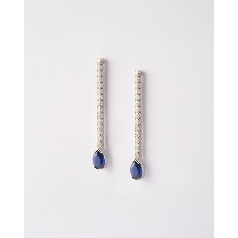 Pendientes Tira Circonitas y Lágrima...