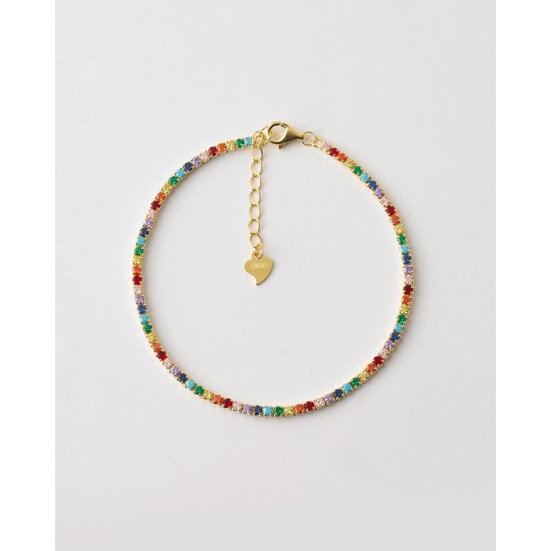 PULSERA RIVIERE CIRCONITAS MULTICOLOR...