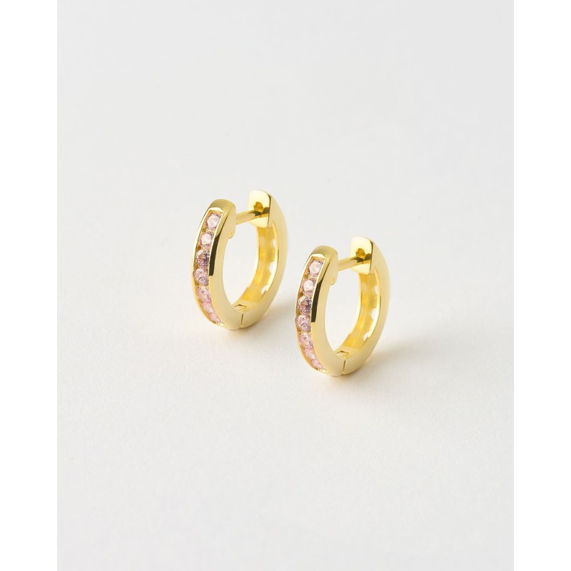 PENDIENTE ARO 16MM CIRCONITAS 3MM