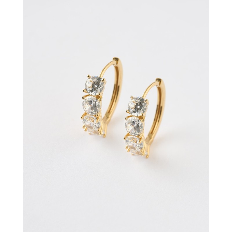 PENDIENTES ARO 15MM CIRCONITAS...