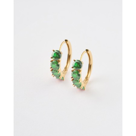 PENDIENTES ARO 15MM AGATA...