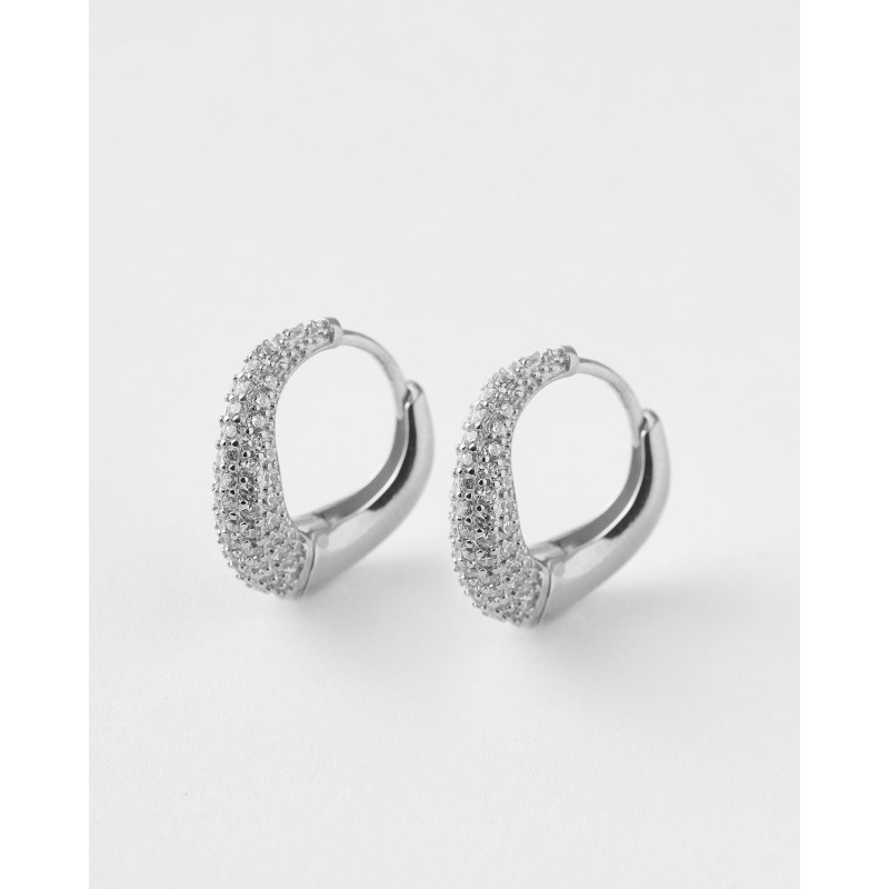 PENDIENTES ARO 18MM CIRCONITAS PAVE 1MM 