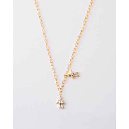 COLLAR SÍMBOLO NIÑO Y NIÑA...