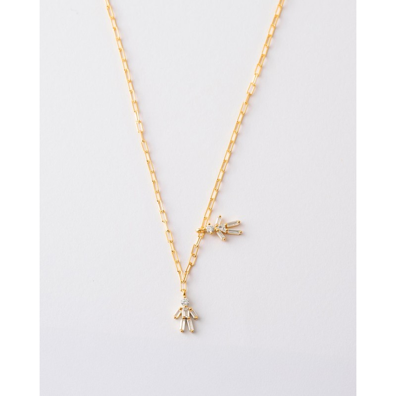 COLLAR SÍMBOLO NIÑO Y NIÑA 12X9MM...