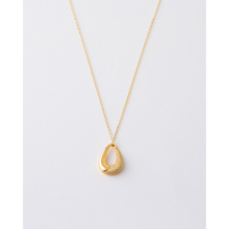 COLLAR SILUETA LAGRIMA PAVE...