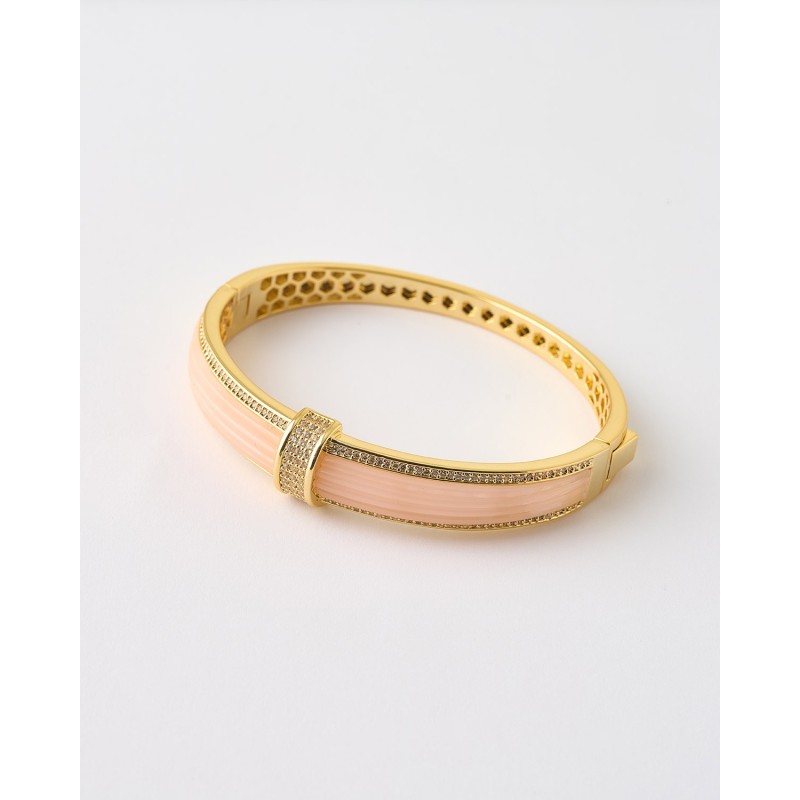 PULSERA ACANALADA CIRCONITAS ESMALTE...