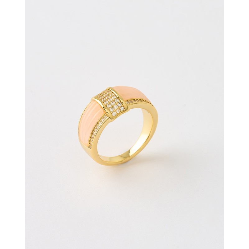 ANILLO ACANALADO CIRCONITAS Y ESMALTE...