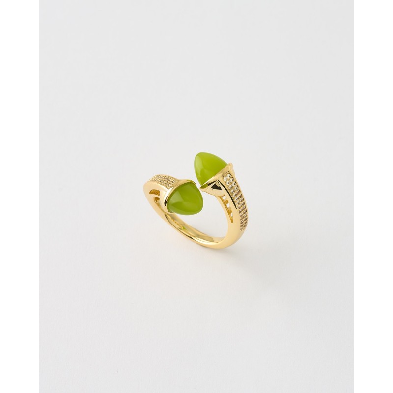 ANILLO BULLET CIRCONITAS Y ESMALTE...