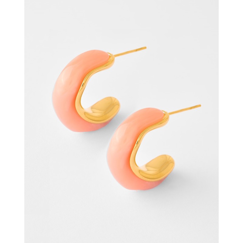 PENDIENTE SEMI ARO ESMALTADO ACERO