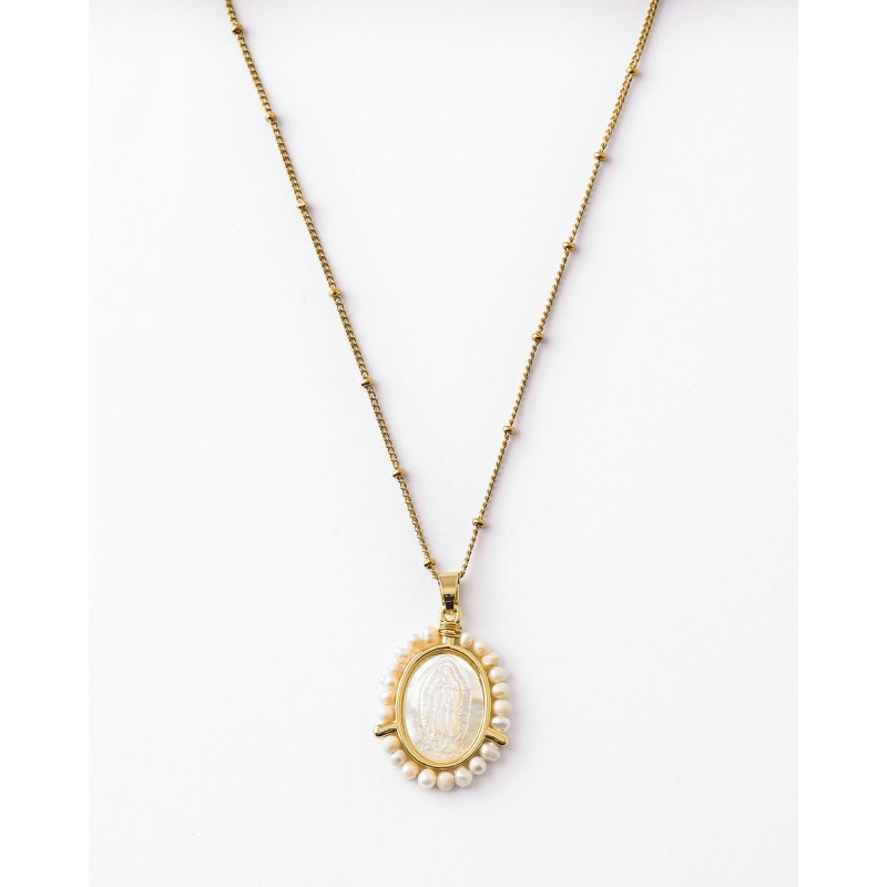 COLLAR MEDALLA VIRGEN MARIA NACAR...
