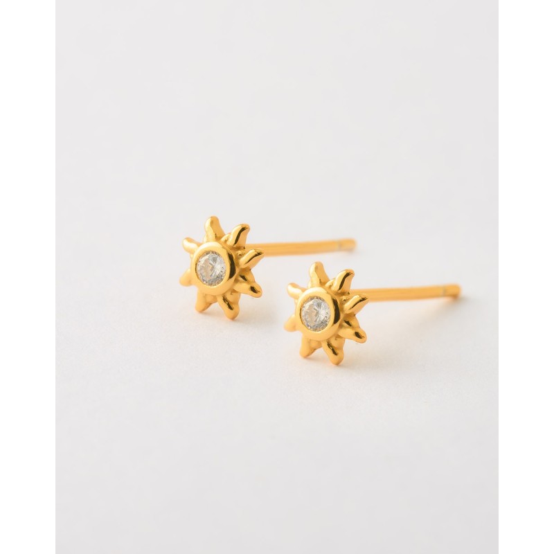 PENDIENTES MINIS SOL CIRCONITA...