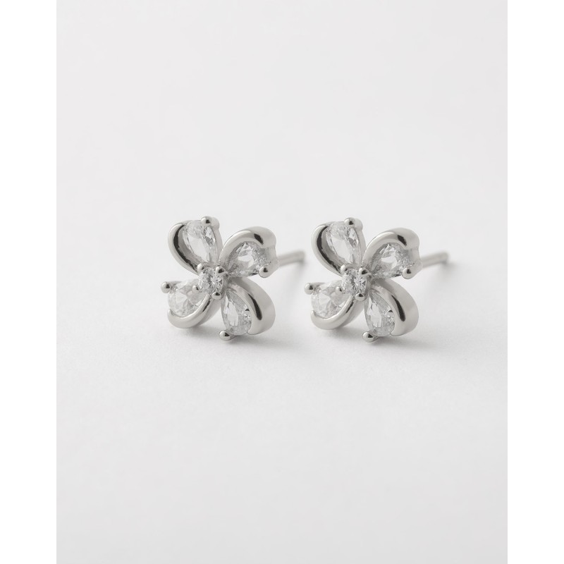 PENDIENTES MINIS FLOR CIRCONITAS...