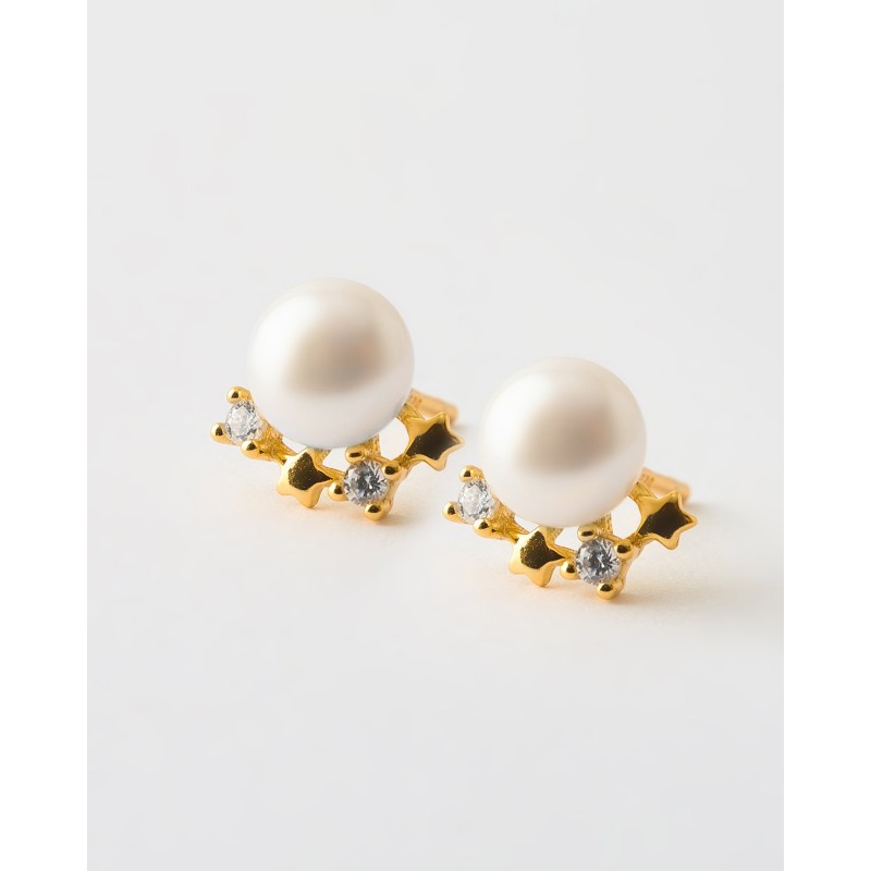 PENDIENTES PRESION PERLA 6.4MM...