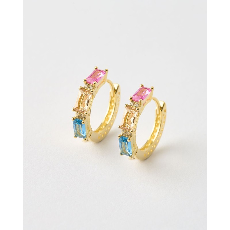 PENDIENTES ARO 18MM CIRCONITAS 5X2MM 