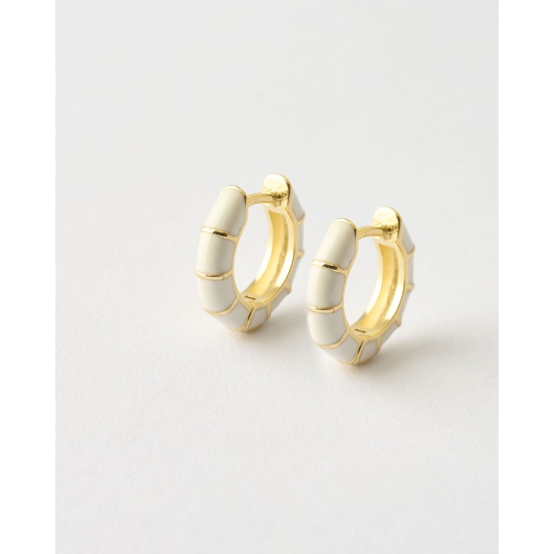 PENDIENTE ARO 15MM X 3MM GROSOR ESMALTE 