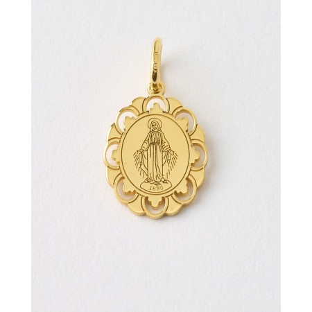 Colgante medalla virgen de...