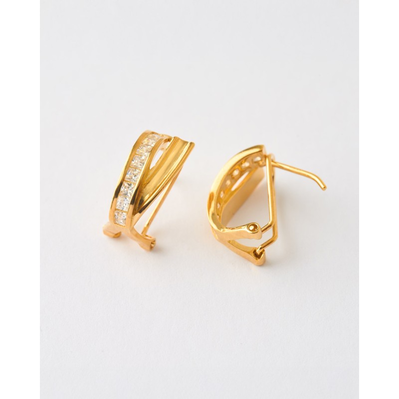 PENDIENTES ARO MULTIBANDA LISA CON...