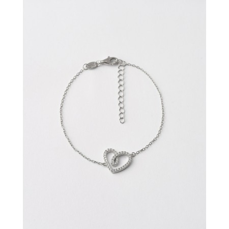 PULSERA CORAZON CIRCONITAS...
