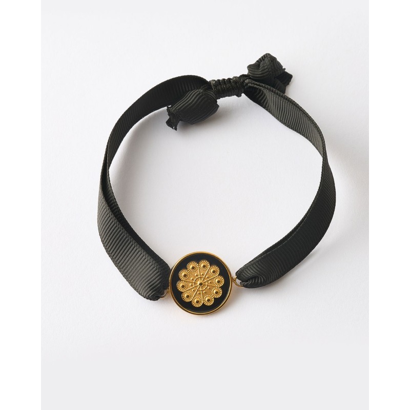 PULSERA AJUSTABLE BOTON CHARRO CINTA...