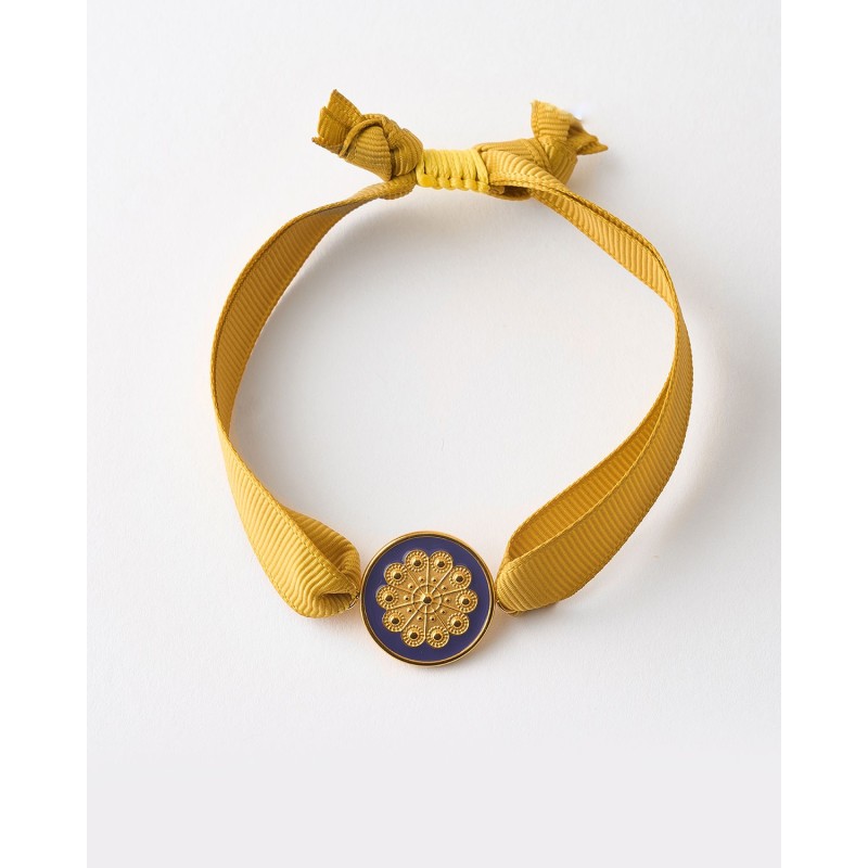 PULSERA AJUSTABLE BOTON CHARRO CINTA...