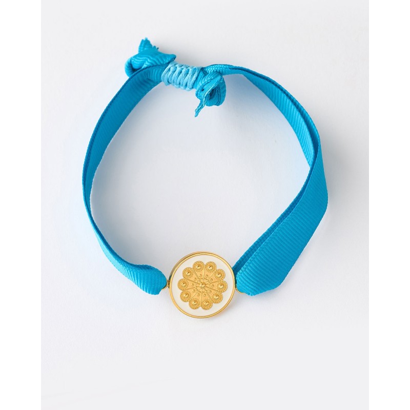 PULSERA AJUSTABLE BOTON CHARRO CINTA...