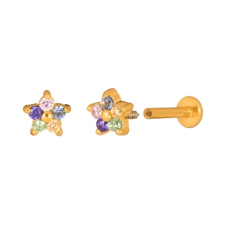 PIERCING DAISY IP GOLD