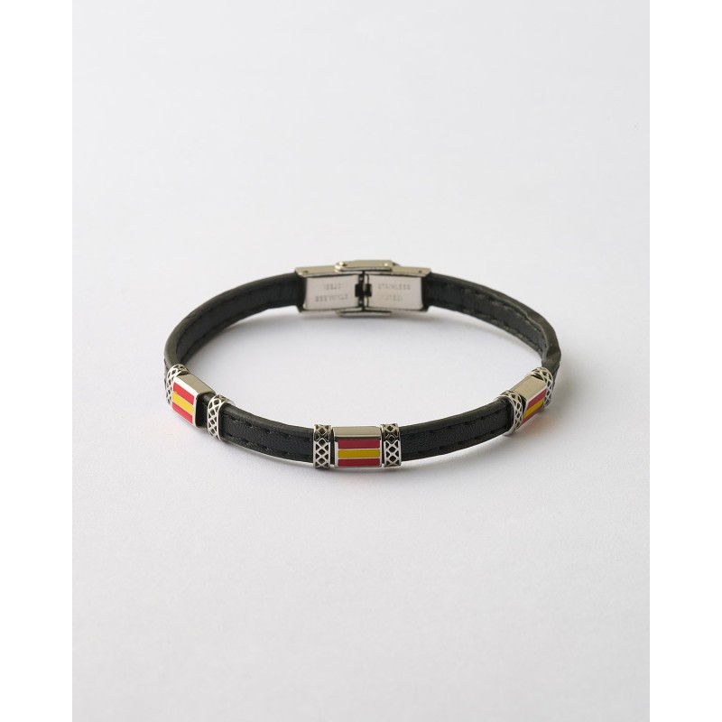 PULSERA CABALLERO TRIPLE BANDERA...