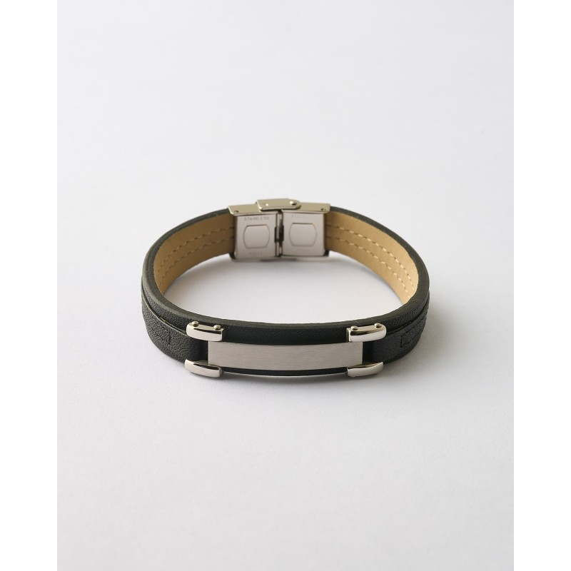 PULSERA CABALLERO LISA Y PLACA 