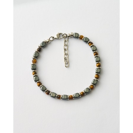 PULSERA CABALLERO BOLAS Y...