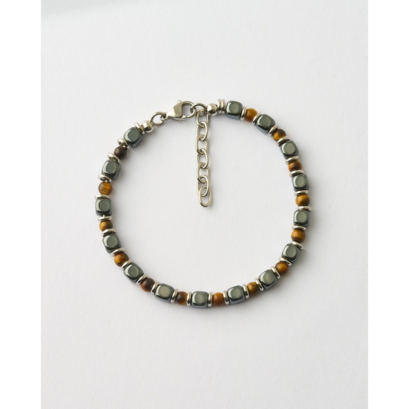 PULSERA CABALLERO BOLAS Y CUBOS OJO...