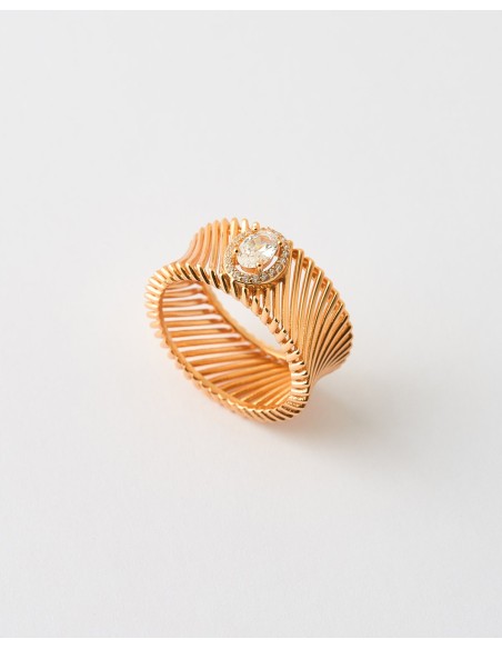ANILLO RAYADO ANCHO, CIROCNITA OVAL CENTRAL Y HALO   Malizzia