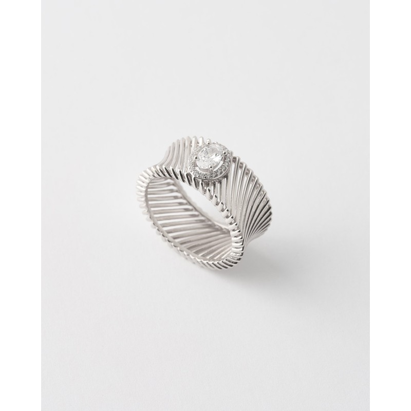 ANILLO RAYADO ANCHO, CIROCNITA OVAL CENTRAL Y HALO   Malizzia
