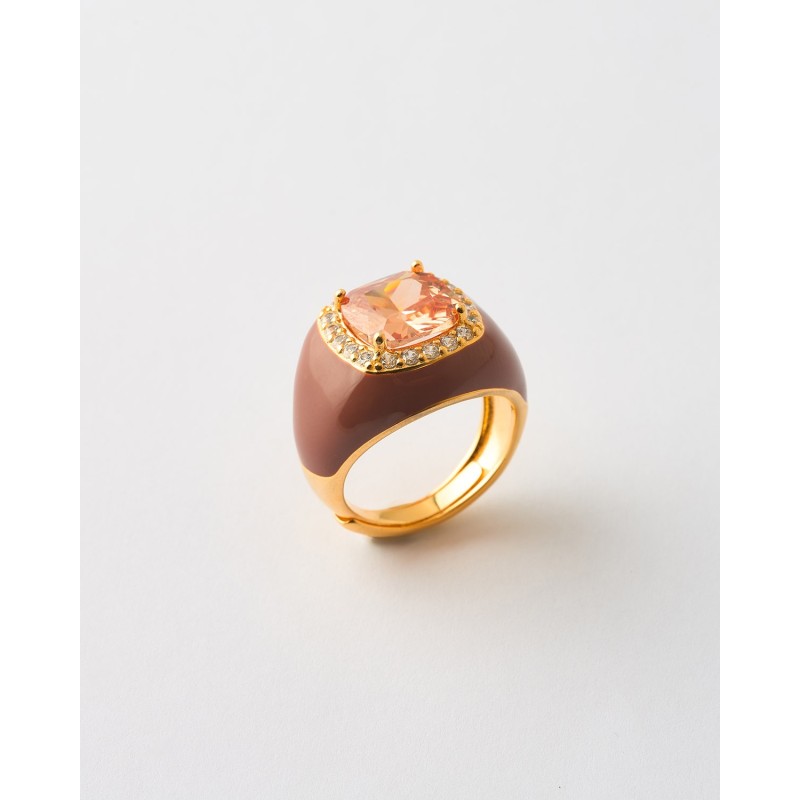 ANILLO SELLO ESMALTE, CIRCONITA 10MM...