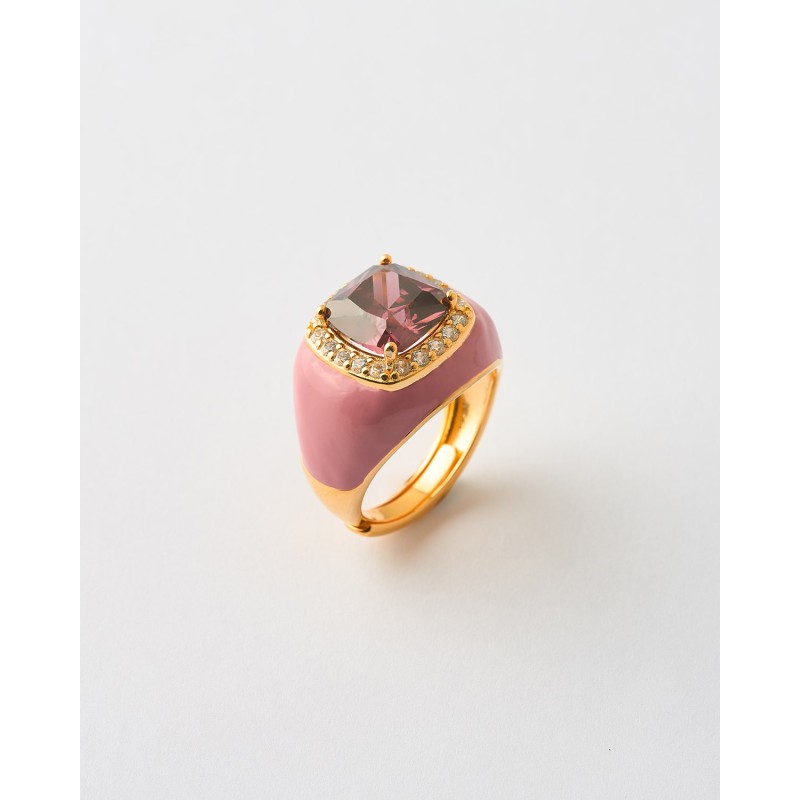 ANILLO SELLO ESMALTE, CIRCONITA 10MM...