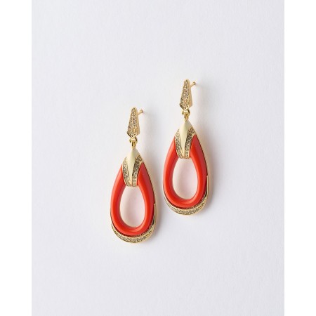 PENDIENTES LAGRIMA ESMALTE...