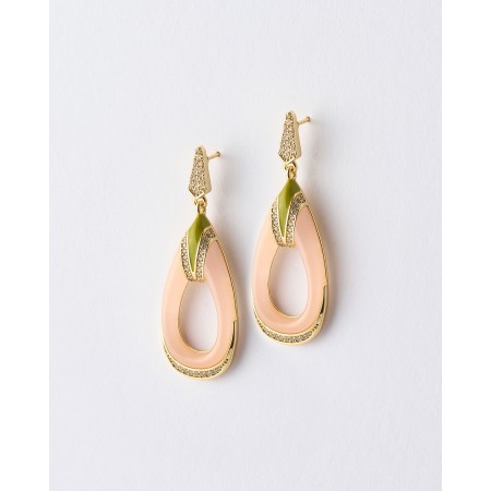 PENDIENTES LAGRIMA ESMALTE...