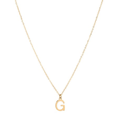 COLLAR GOLD INITIAL 2