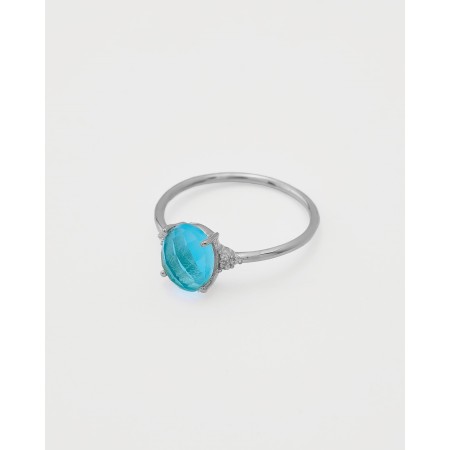 ANILLO CIRCONITA OVALADA -...