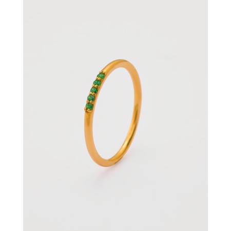 ANILLO TIRA DE 5 CIRCONITAS...