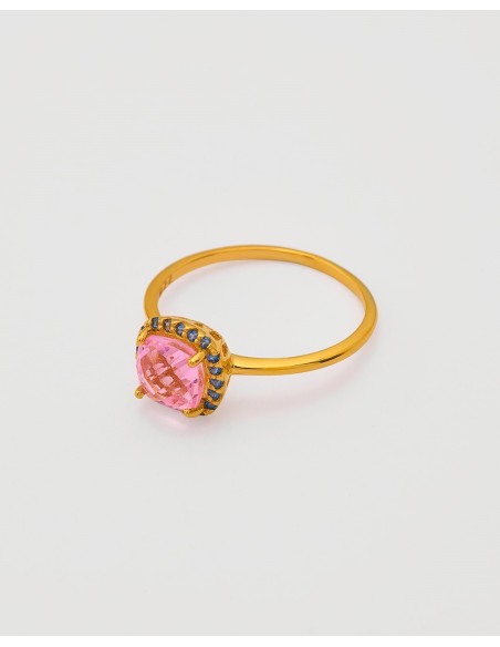 ANILLO CIRCONITA CUADRADA 6MM - MULTICIRCONITAS 1MM  Malizzia