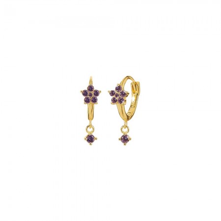 PENDIENTE VIOLET AZALEA